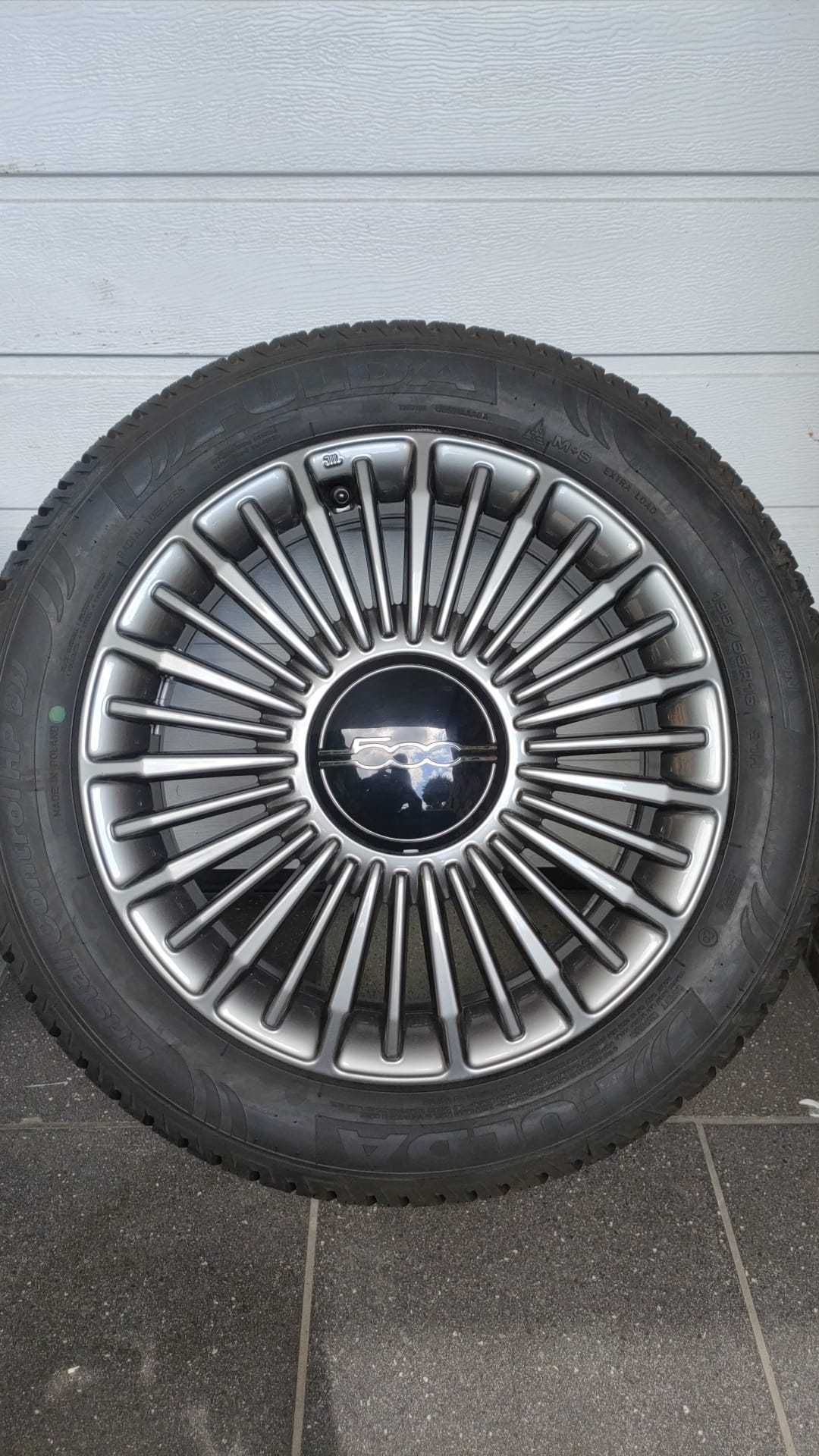 Koła FIAT 500E 16" 4x 98 opony zima 195/55/16 Fulda  (OL1680)