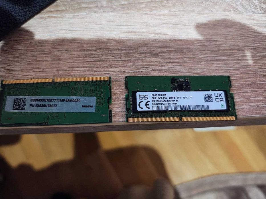 Оперативна пам'ять для ноутбуків 16 gb (8gb 2x) DDR5 SODIMM