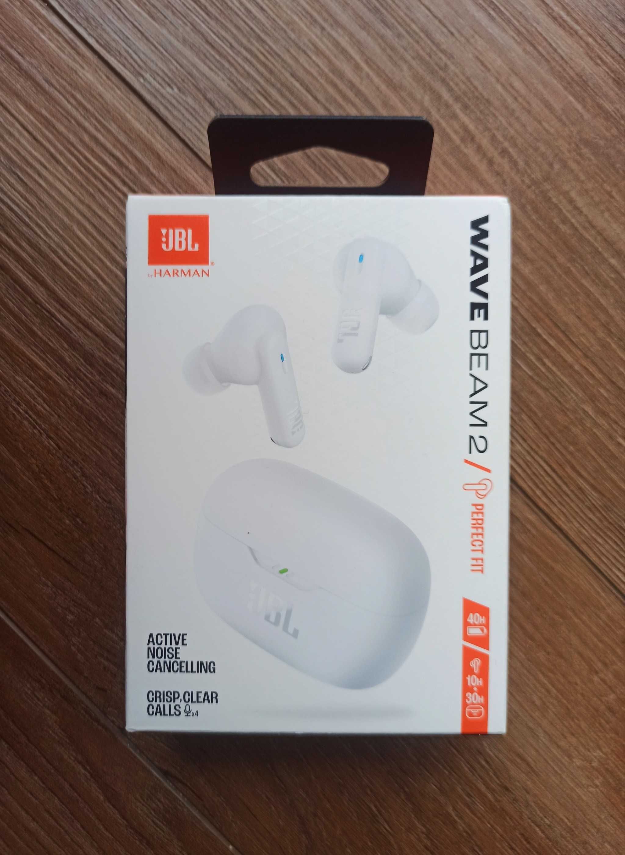 JBL Wave Beam 2 | białe | słuchawki bezprzewodowe douszne