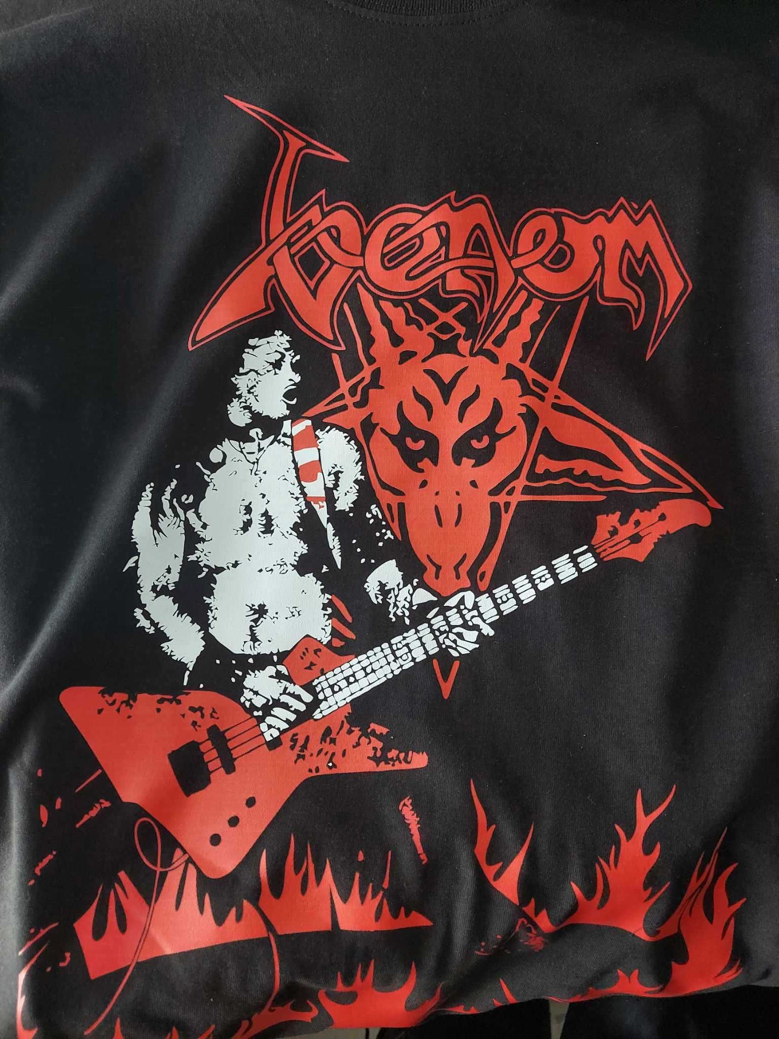 Koszulka t-shirt Venom black metal roz. L