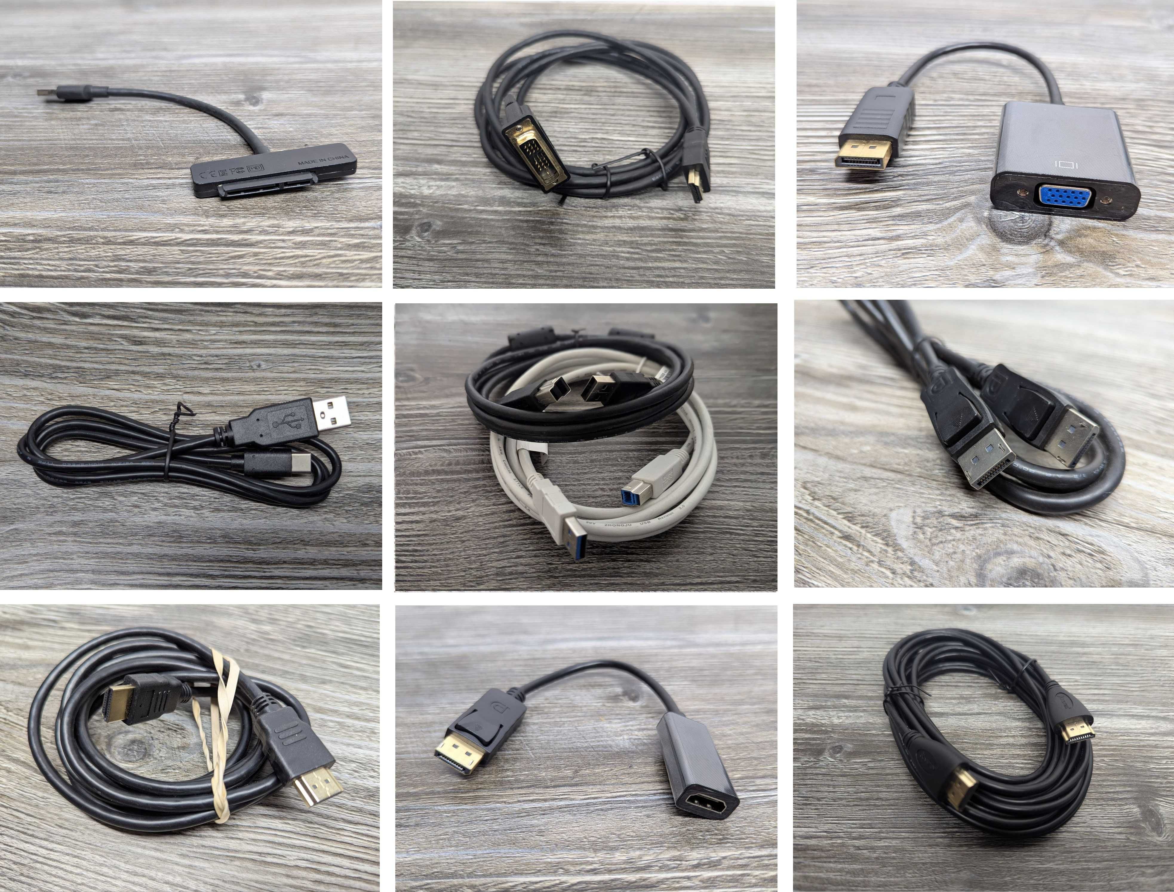Оригінальний кабель HDMI to HDMI/ Display Port to HDMI / VGA to VGA