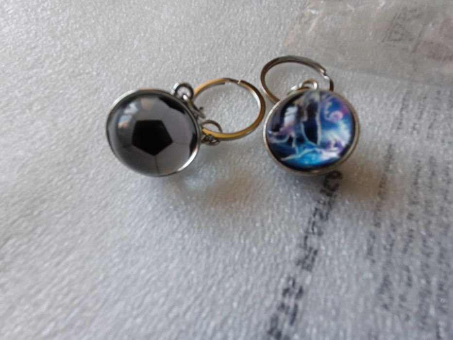 2 breloczki - szklane kulki