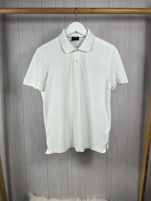 Hugo Boss White Pima Cotton Regular Fit білосніжне поло розмір S