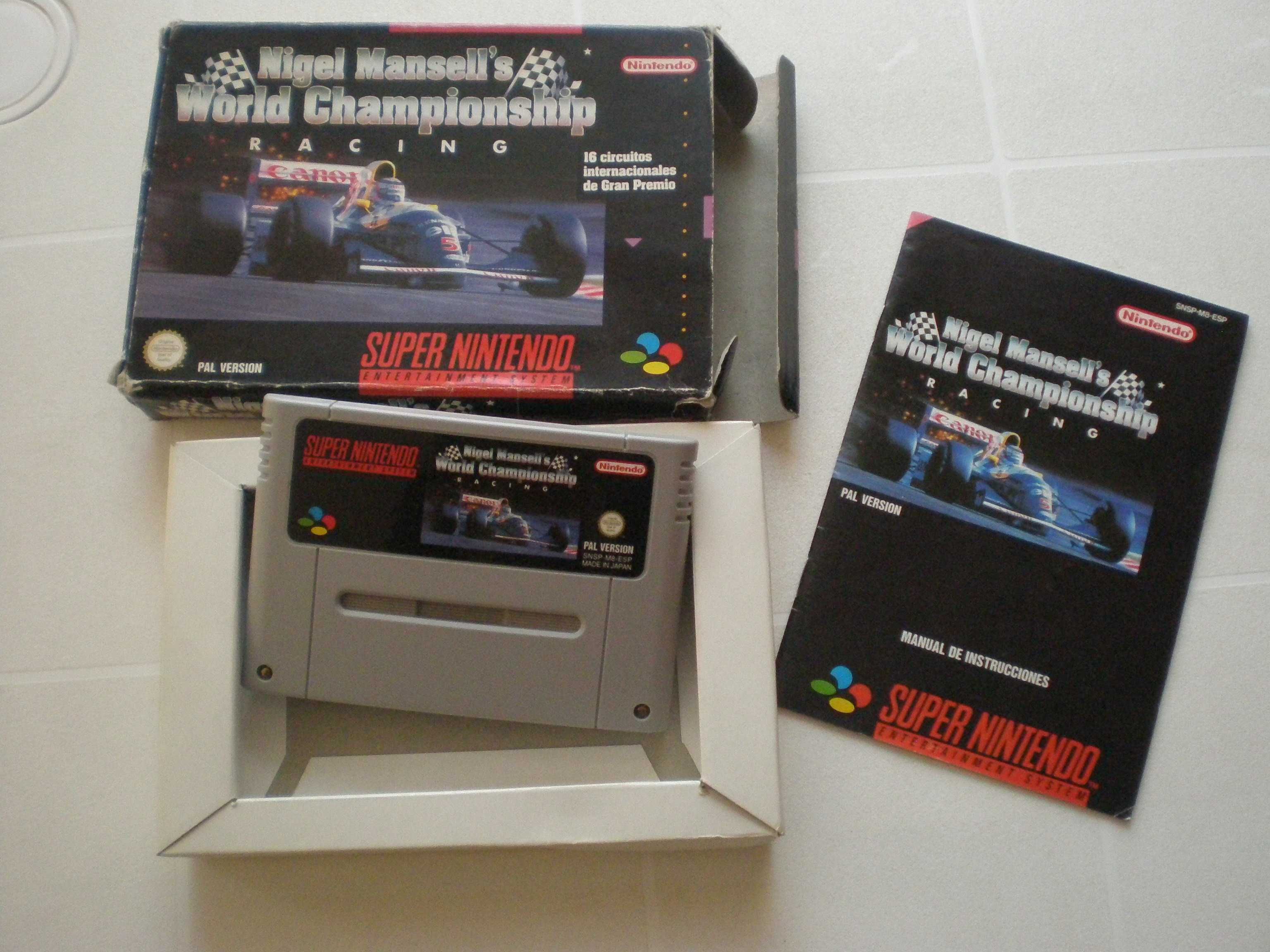 Super Nintendo jogos com caixa - Killer Instinct Nigel Mansells Racing