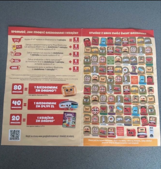 Gang biedroniaków albun naklejek , znaczków