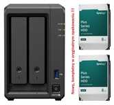 Synology DS725+ NAS z 8 GB RAM i dyskami twardymi 16 TB