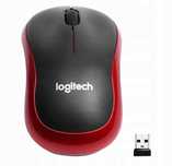 Myszka bezprzewodowa czerwona Logitech M185 sensor optyczny na baterie