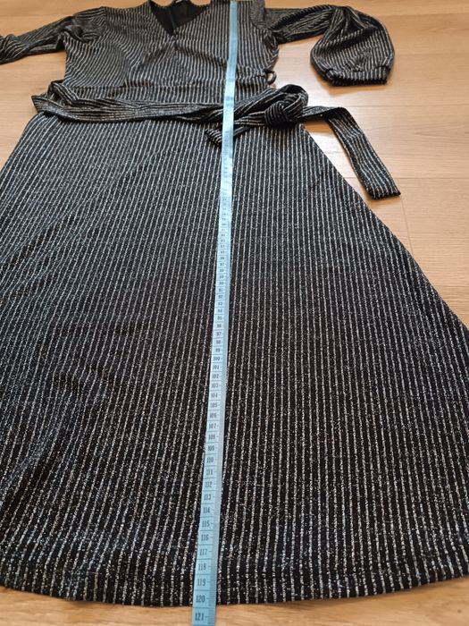 Sukienka czarno srebrna brokat Medicine XL