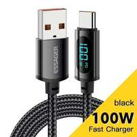 Кабель 2 м Essager USB Type C SuperCharge 66W/100W Fast Charging