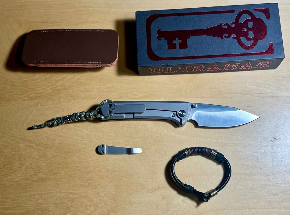 Nóż Jufule wzór Chaves Knives Scapegout M390 Titanium Drop Point