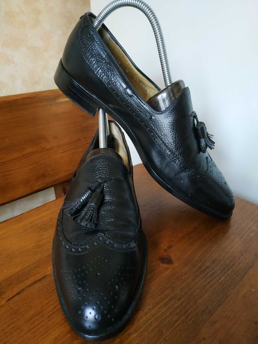 Чоловічі весільні туфлі з китицями Moreschi Італія шкіра 42 розмр/27см