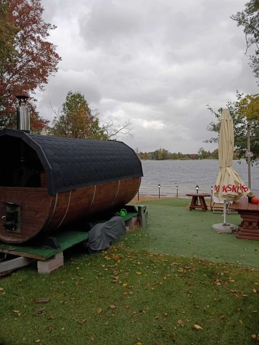 Sauna wynajem, morsowanie , Jezioro Białe, PLAŻA ZUZOLINKA