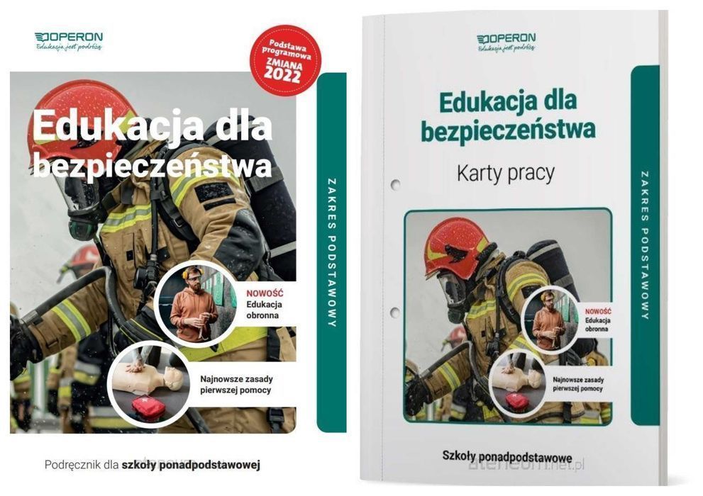 NOWA Edukacja dla bezpieczeństwa Karty Pracy + Podręcznik OPERON