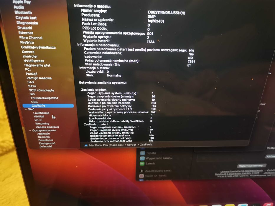 MacBook Pro 15 A1990 /Pro 560X/ 16GB RAM/ 512GB SSD/  jak nowy 0 cykli