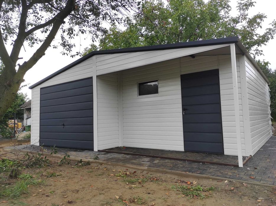 Garaż Blaszany 6x6 6x7 7x7 4x6 8x6 producent. Garaze na Wymiar.