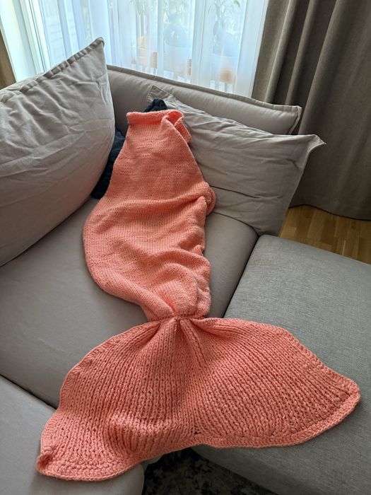 Koc recznie robiony Syreny Ogon