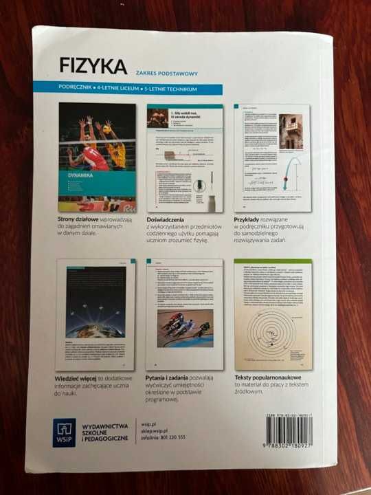 Podręcznik do fizyki klasa 1 zakres podstawowy wyd. WSiP