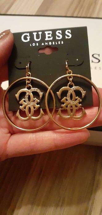 Kolczyki Guess w kolorze zlotym. Nowe