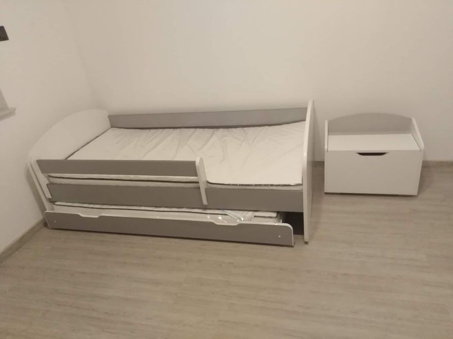 Łóżko podwójne 200/90 piętrowe wysuwane dla dzieci