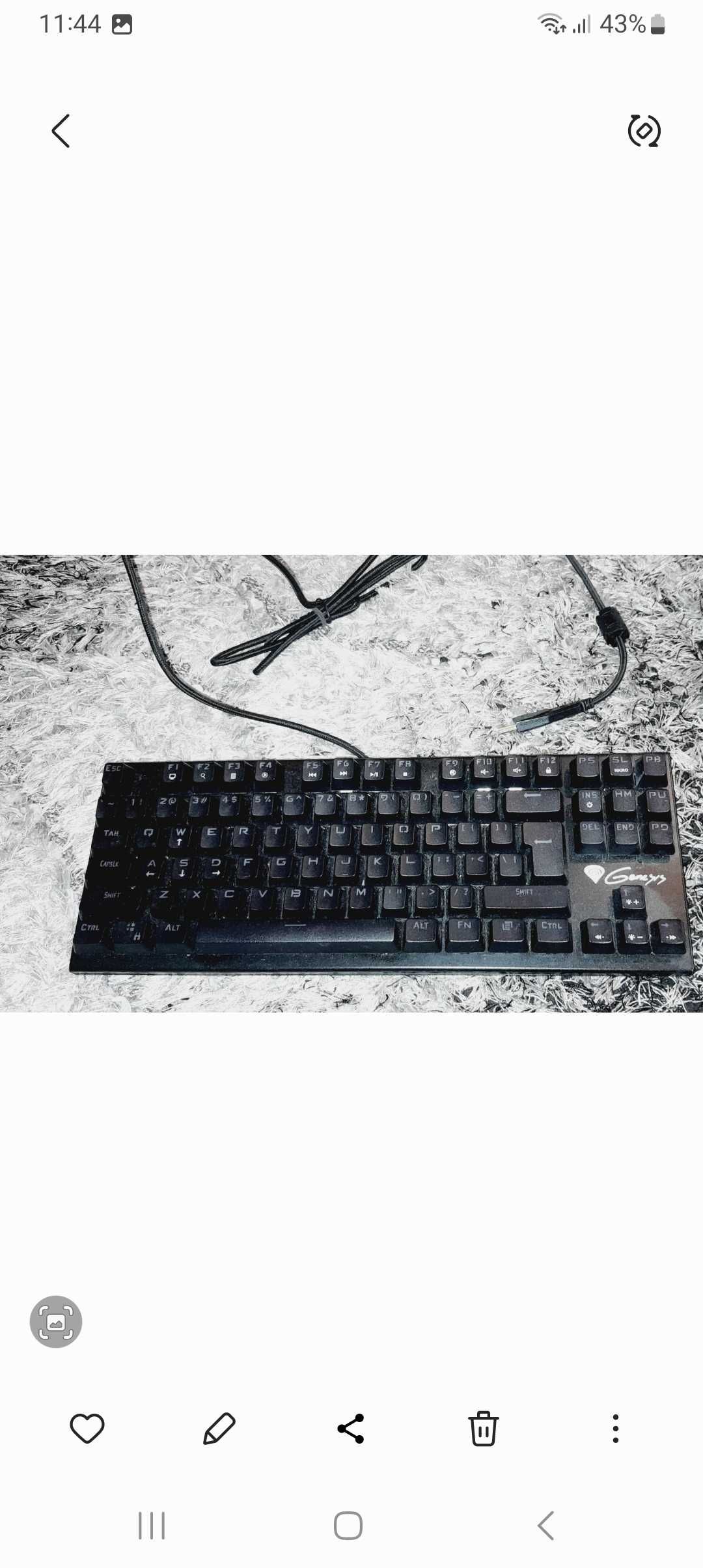 Klawiatura genesis model thor 300 tkl