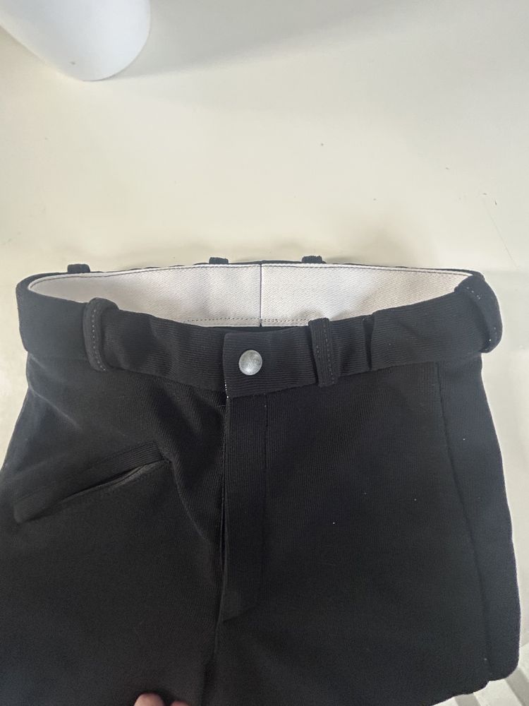 Bryczesy 152 cm czarne spodnie jeździeckie