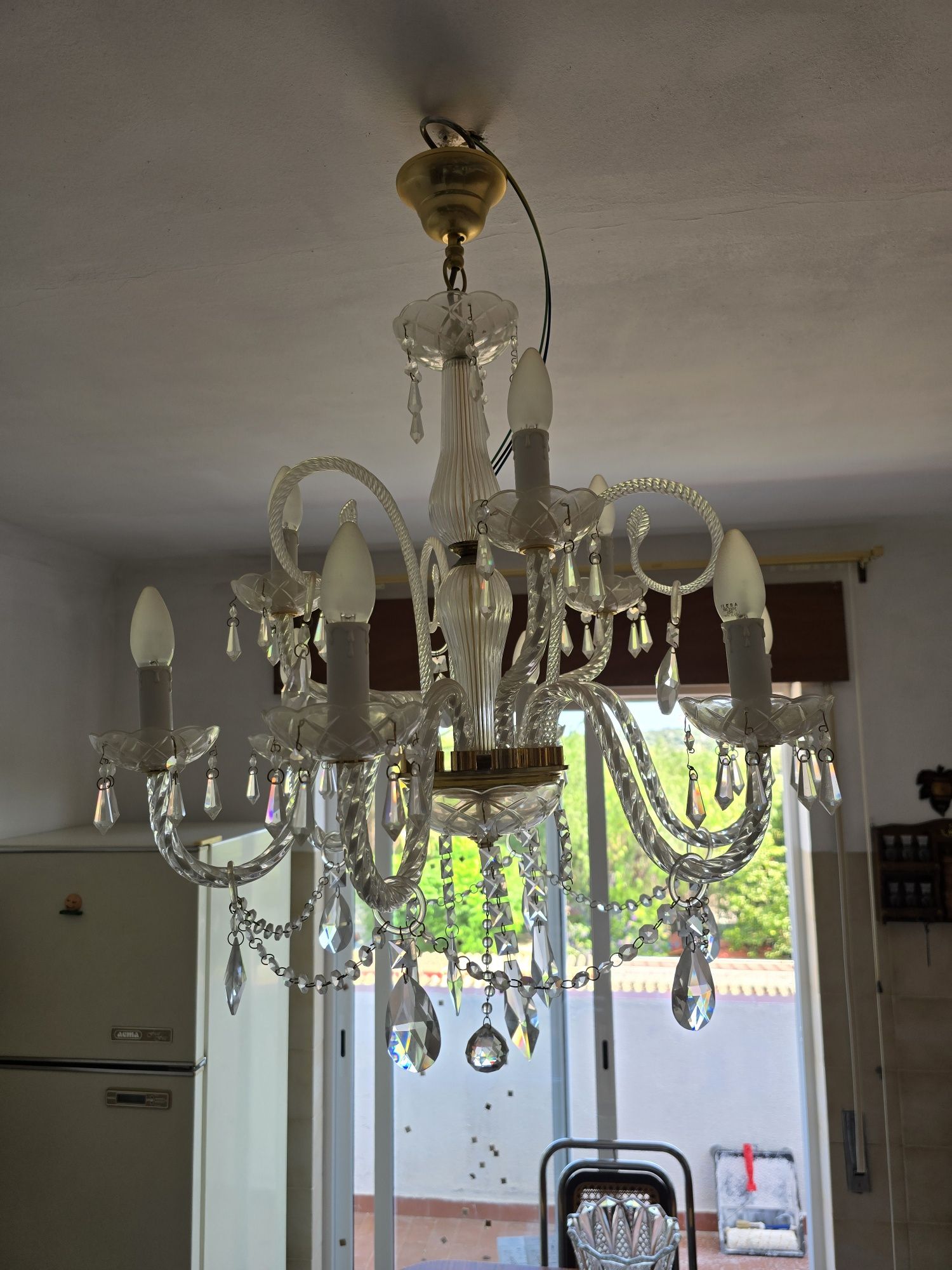 Candeeiros antigos de Cristal