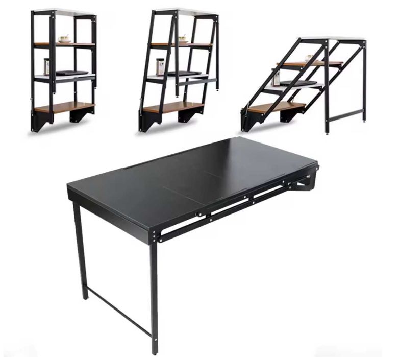 Nowy składany stół ścienny - czarny  nieużywany