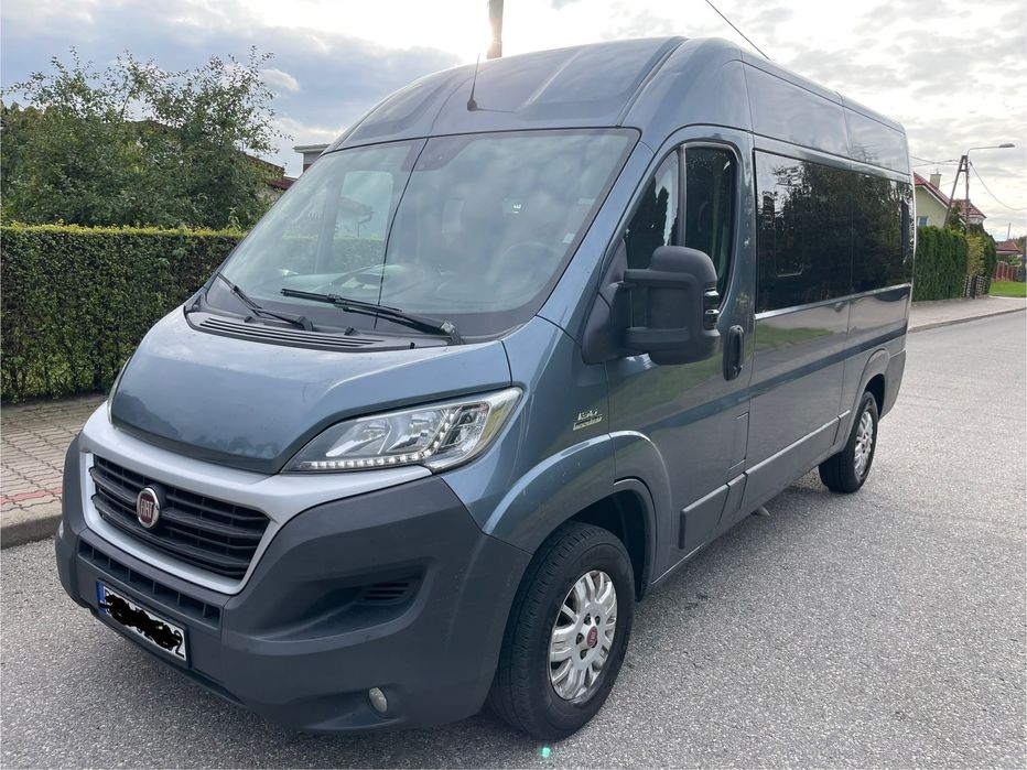 Piękny Bus Fiat Ducato 2.3 Diesel. LED.9 osobowy. Podwyższony. Zamiana