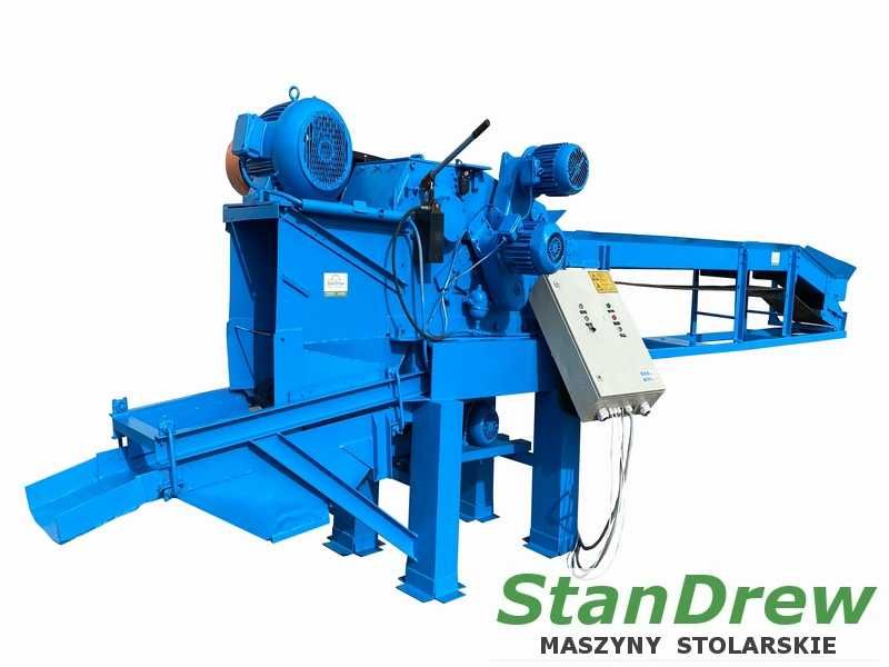 Rębak Klockner do drewna , zrzyn 120x400 L2/1W 37 kw ze zsypem