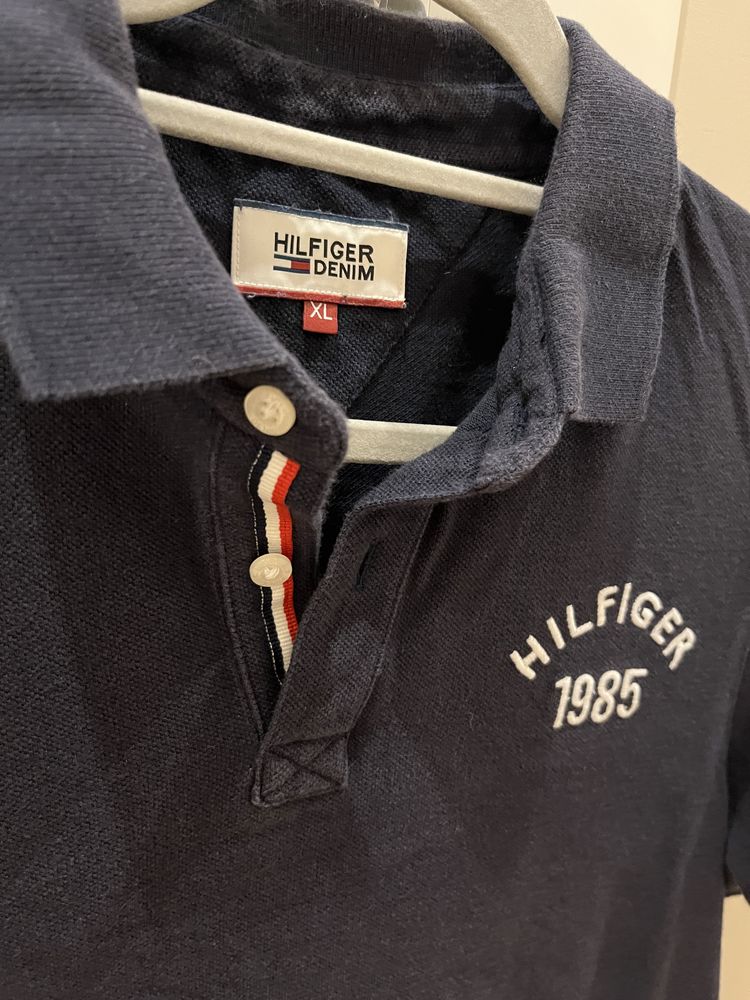 Koszulka polo granatowa Tommy Hilfiger XL
