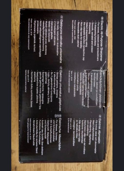 Ostrzałka elektryczna do noży i narzędzi, Nowa