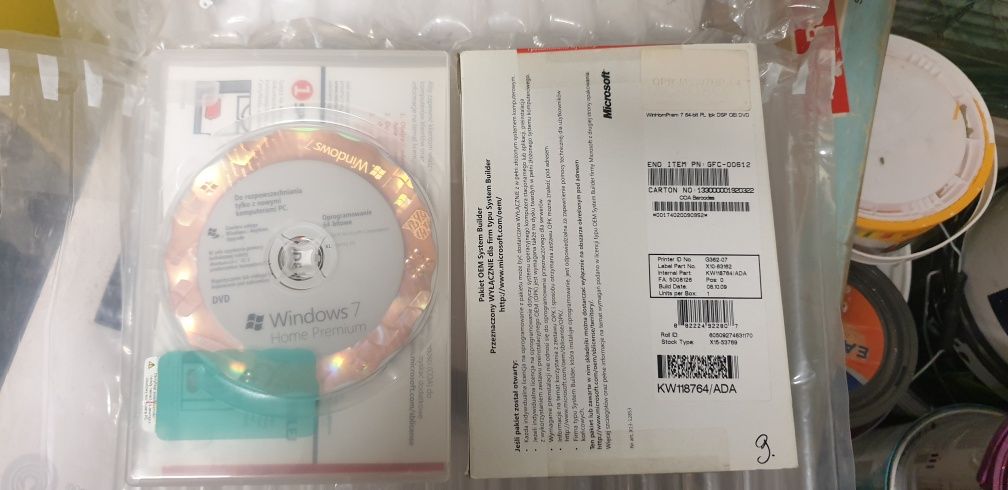 Windows 7 wersja pudełko płyta