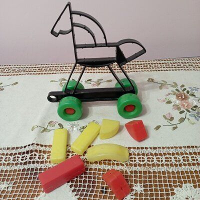 Лошадка конь каталка конструктор игрушка 2 в1 іграшка СССР