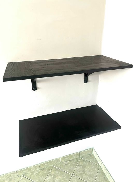 2 x Półka Wisząca Solidne Wsporniki Stalowe Loft Maskownice Śrub