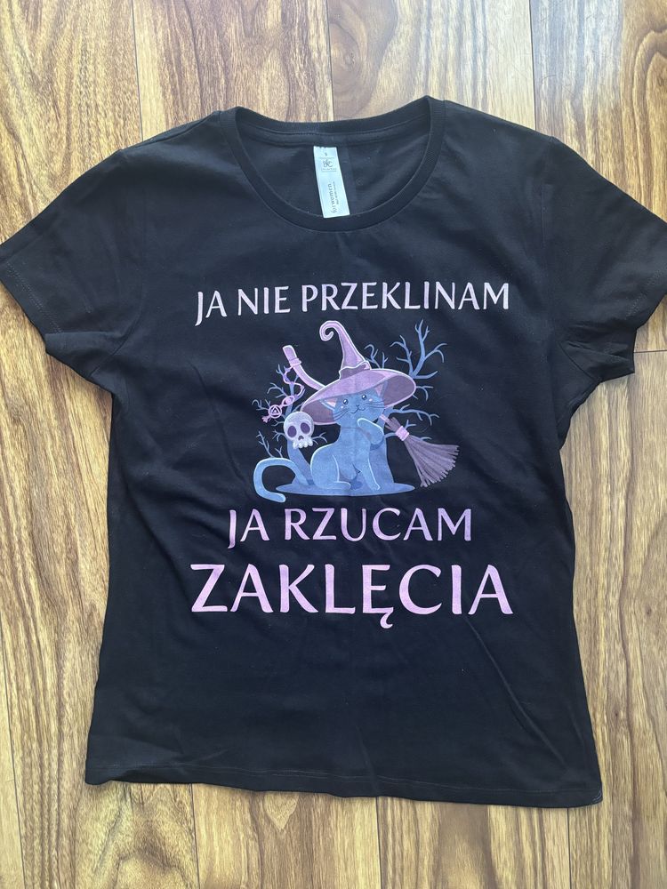 Nowy tshirt ja nie przeklinam ja rzucam zaklecia rozm S