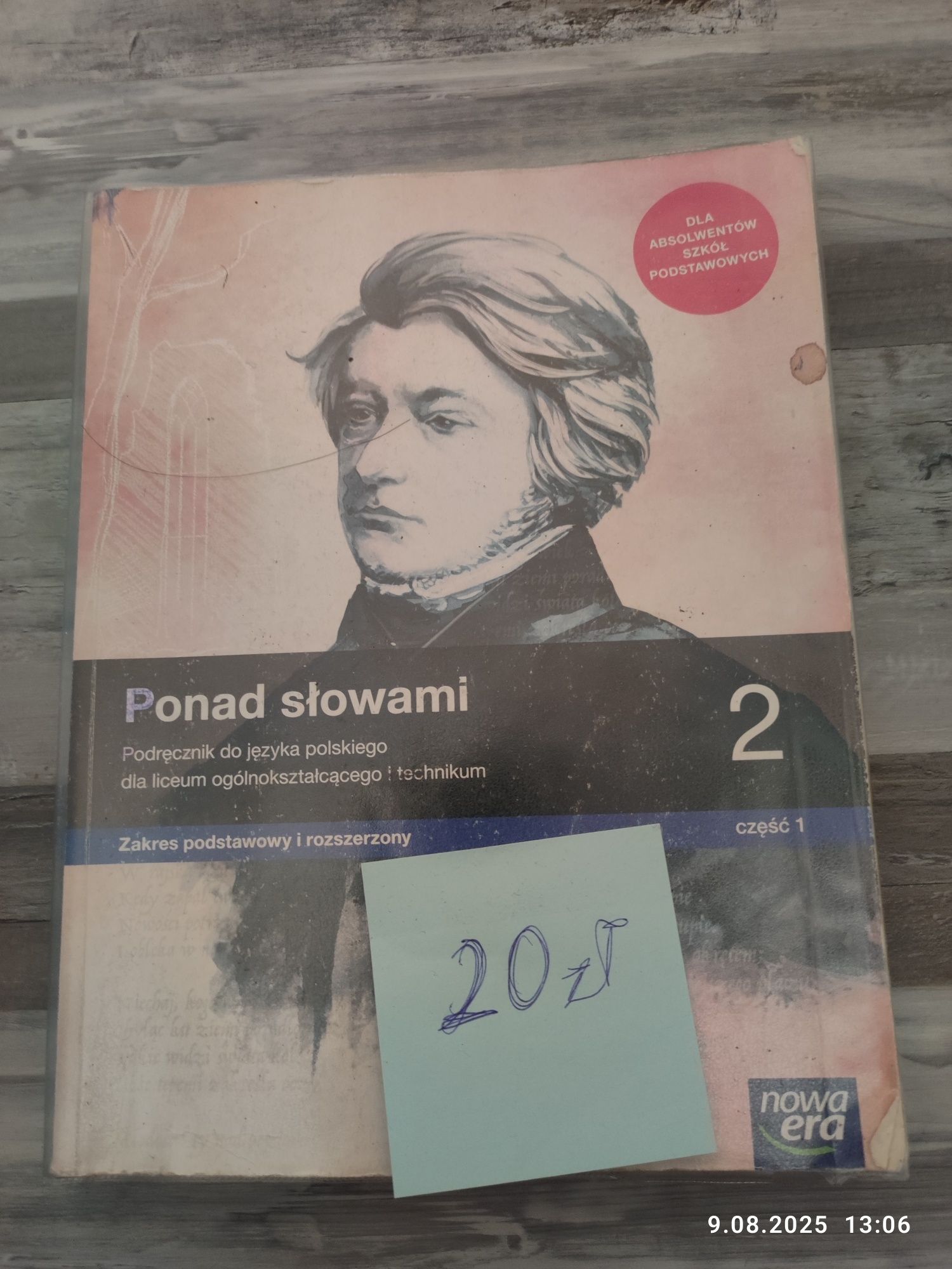 Ponad słowami 2 cz1 , podręcznik do technikum i liceum