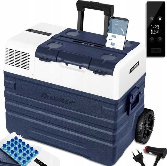 Lodówka turystyczna zamrażarka kompresorowa 52l 12V/230V USB KESSER