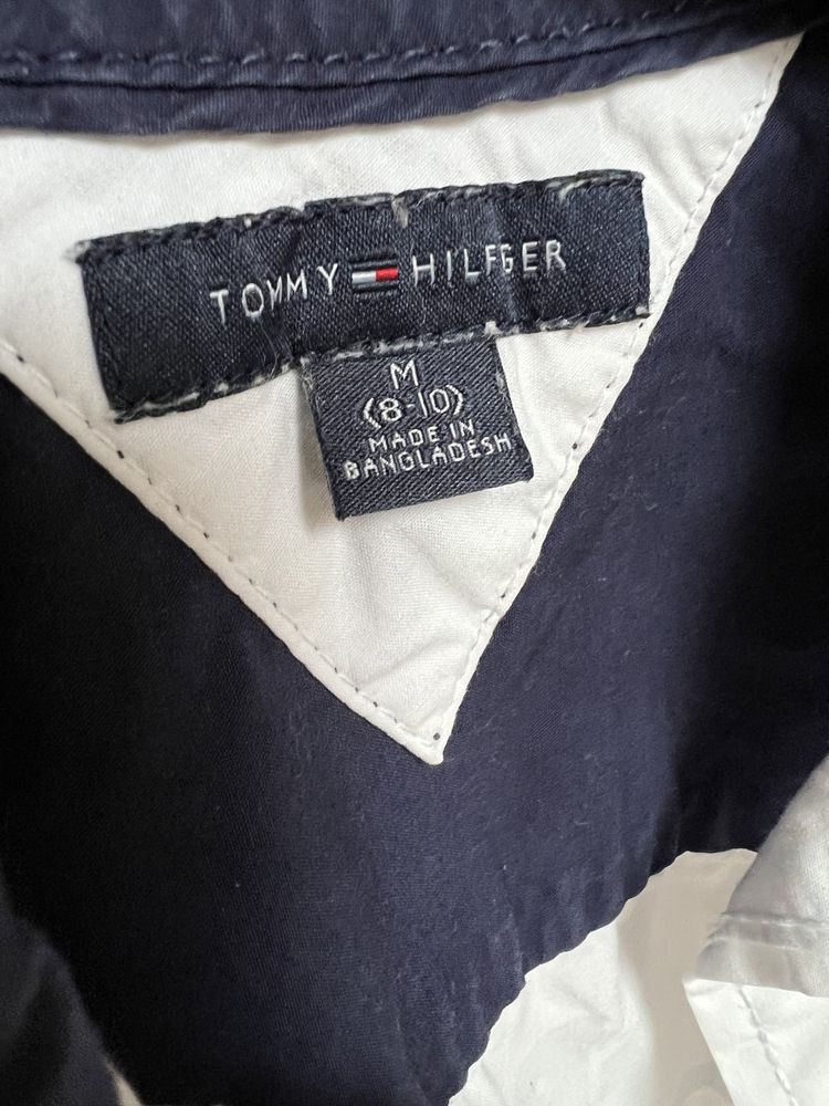 Tommy Hilfiger koszula chłopięca krótki rękaw dla chłopca biała