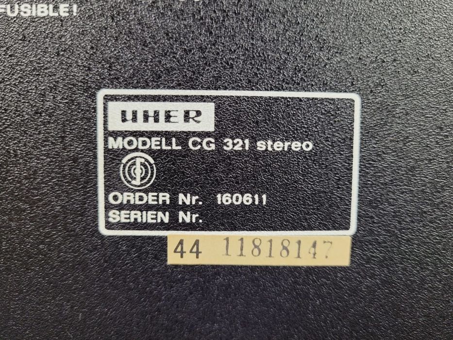 Zestaw UHER cg 321 vg 821 wzmacniacz Vintage magnetofon zestaw audio