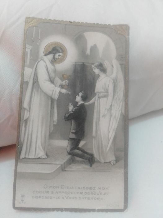 Antigo Cartão religioso 10CmX6Cm