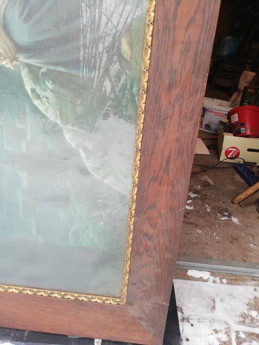 Obraz Jezus drewniana rama 80x122 cm