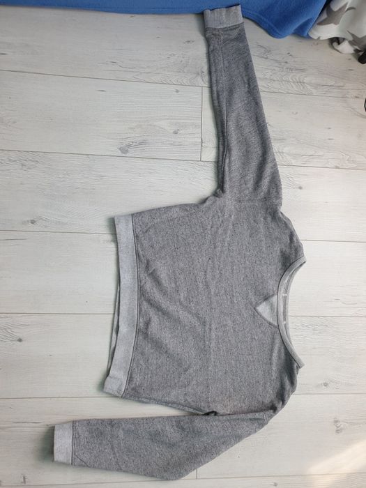 Szara bluza h&m w stylu croptop