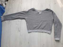 Szara bluza h&m w stylu croptop