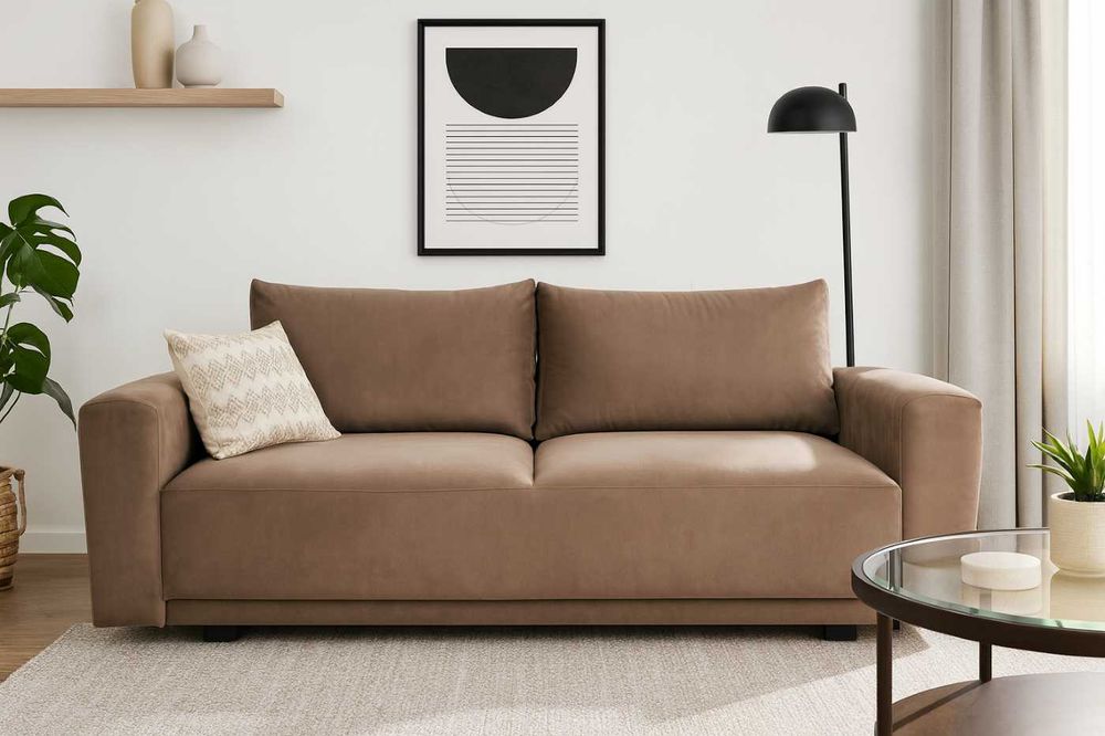 Sofa, kanapa, wersalka nowoczesna z funkcją spania i pojemnikiem