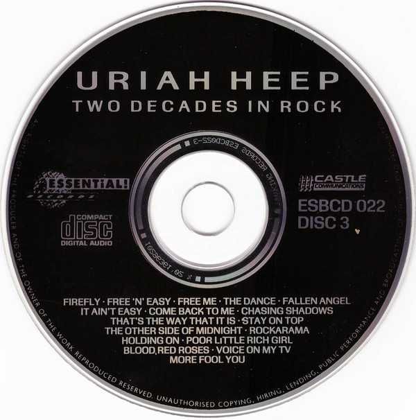 Uriah Heep - Two Decades In Rock - 3CD