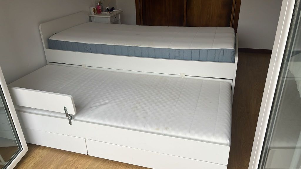 Cama criança + gaveta SLAKT