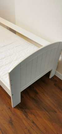 Łóżko łóżeczko dla dziecka 160x80 + materac 160 x 80 drewniane białe