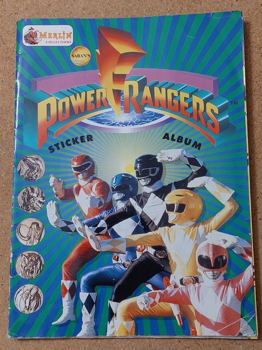 Caderneta Power Rangers, incompleta