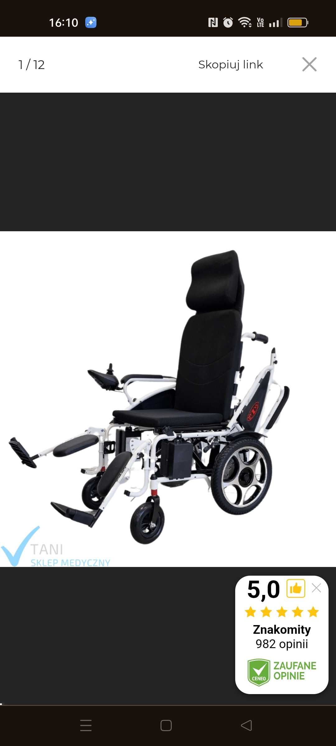 Wózek inwalicki elektryczny