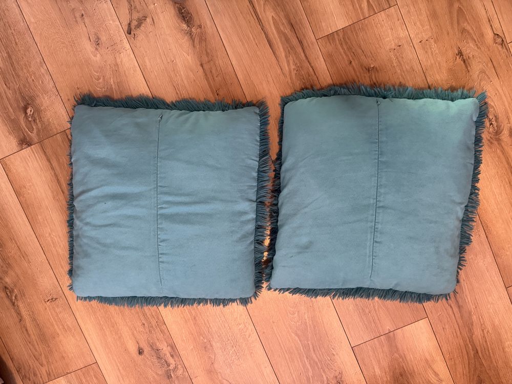 Włochate poduszki poduszka 45x45 2 szt wraz z wkładem